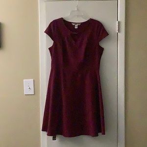 Burgundy dress